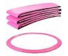 Arebos Almohadillas de seguridad Cojín Trampolín 457 cm rosa