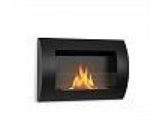 OneConcept Phantasma Curve chimenea de etanol cristal de seguridad negra