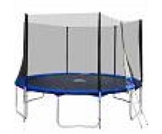 tectake Trampolín con red de seguridad, variante 2 425 cm - TECTAKE