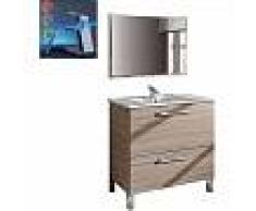 Pack Baño City: Mueble + Espejo + Lavabo Cerámico + Grifo Cascada LED