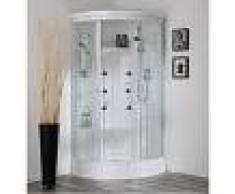 CABINA DE DUCHA MULTIFUNCIÓN CON HIDROMASAJE 90X90 VESUVIO - KIAMAMI