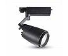 v tac Foco Proyector LED para Carril de 4 Núcleos Gamma 33W 22° Negro
