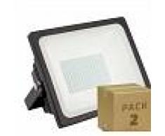 Pack Foco Proyector LED SMD 50W 135lm/W HE PRO (2 Un) Blanco Neutro