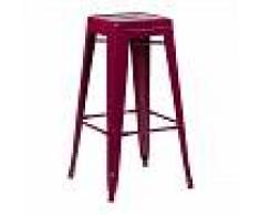 Taburete Alto LIX Rojo Sangría - INDECEMI