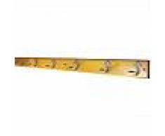 Colgador Madera Pino Barnizada, 6 Perchas. Med. 1500x90 mm. - JOMASI