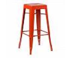 Taburete Alto LIX Naranja - INDECEMI