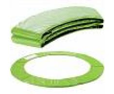 Arebos Almohadillas de seguridad Cojín Trampolín 183 cm verde claro