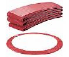 Arebos Almohadillas de seguridad Cojín Trampolín 427cm Rojo