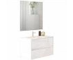 LERMA Conjunto mueble de baño blanco 80 cm - MENNZA