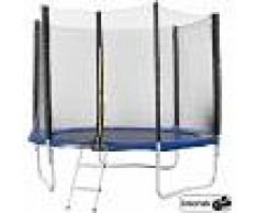 Arebos Trampolín de Jardín 244 cm 8 ft Cama elástica con red de
