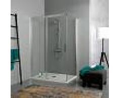 CABINA DE DUCHA DE CRISTAL DE 6 MM QUE MIDE 140X70 DESLIZANTE - KIAMAMI