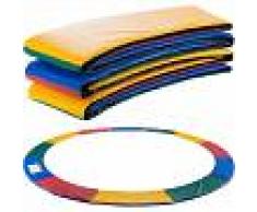 Arebos Almohadillas de seguridad Cojín Trampolín 366cm Multicolor