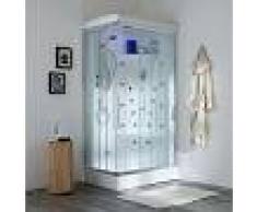 CABINA DE DUCHA MULTIFUNCIÓN 70X110 IRIS DERECHO CON BAÑO TURCO