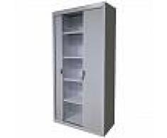 Blanco Armario Metalico de Persiana Blanco Dim 100x45x200h cm - FLEDA TRADING