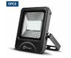 5X Foco Proyector Led 30W Luz Fría, Foco Led Exterior 6000K Floodlight