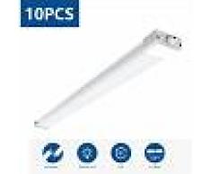 10X 45W 150cm Pantalla Estanca Tubo Led 4000K, Regleta Fluorescente Led