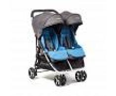 BebéDue Silla de Paseo Gemelar DUAL 0+ BebeDue Negro y Azul
