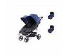 BABY MONSTER Cochecito dúo gemelar EASY TWIN 3S BABY MONSTER , Alu-Midnight