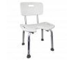 SUCESORES DE MANU Silla De Ducha/baño En U Con Respaldo Altura (Mobiclinic)