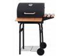 Outsunny Barbacoa Parrilla con ruedas