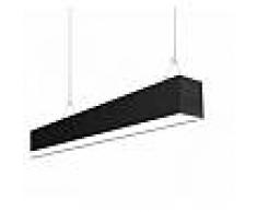 Lámpara colgante SERK, 70W, 208cm, TRIAC regulable, negro, Blanco neutro, regula