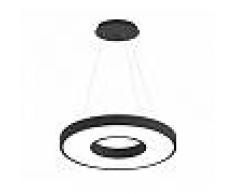 Lámpara colgante BERING 40W, negro, Triac regulable, Ø60cm, Blanco neutro, regul