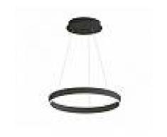 Lámpara colgante RINGEND 28W, negro, Triac regulable, Ø40cm, Blanco neutro, regu