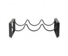 Botellero modular de metal negro