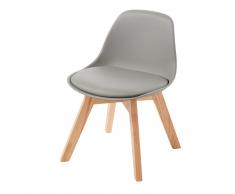Silla infantil escandinava infantil gris de roble Ice