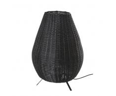 Lámpara de exterior trenzada negra Alt.60