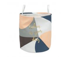 Cesto para la ropa de tela con motivos gráficos