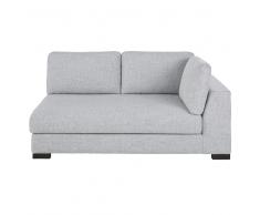 Reposabrazos derecho de sofá cama de 2 plazas gris claro jaspeado Terence