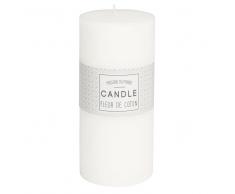 Vela perfumada cilíndrica blanca 7 x 15 cm