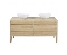 Mueble de lavabo doble con 4 cajones Sand