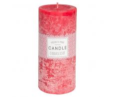 Vela perfumada cilíndrica roja 7 x 15 cm