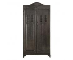 Armario con 2 puertas de metal gris Theodore