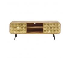 Mueble de TV con 2 puertas vintage de mango macizo Gatsby