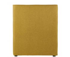 Funda de cabecero de cama de 90 de terciopelo ocre