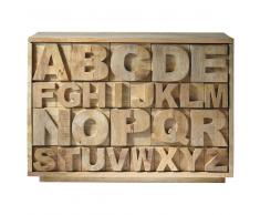 Cajonera de mango Alphabet
