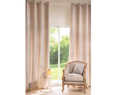 Cortina de ojales beis 130x300 - la unidad