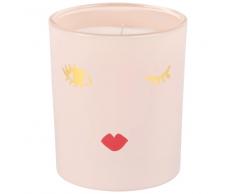 Vela perfumada de terciopelo rosa antiguo