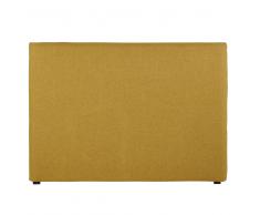 Funda de cabecero de cama de 160 de terciopelo ocre