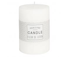 Vela perfumada cilíndrica blanca 7 x 10 cm