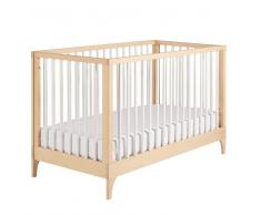 Cuna con barrotes blancos L. 126 cm Moonlight