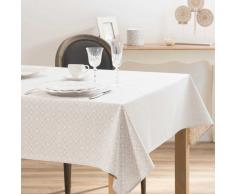 Mantel estampado blanco y beige 140x250 MILWAUKEE