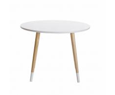 Mesa infantil redonda blanca D.60 Dreams