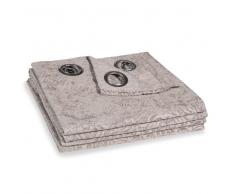 Cortina de ojales beige 130x270 - la unidad