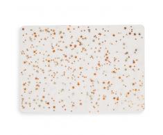 Mantel estampado estrellas de cobre 29 x 42 cm