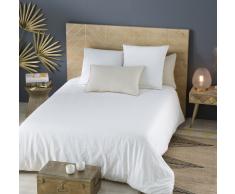 Juego de cama de algodón blanco 220x240