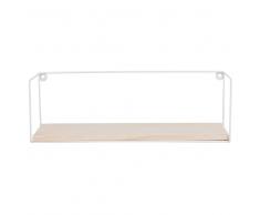 Organizador de pared de metal blanco